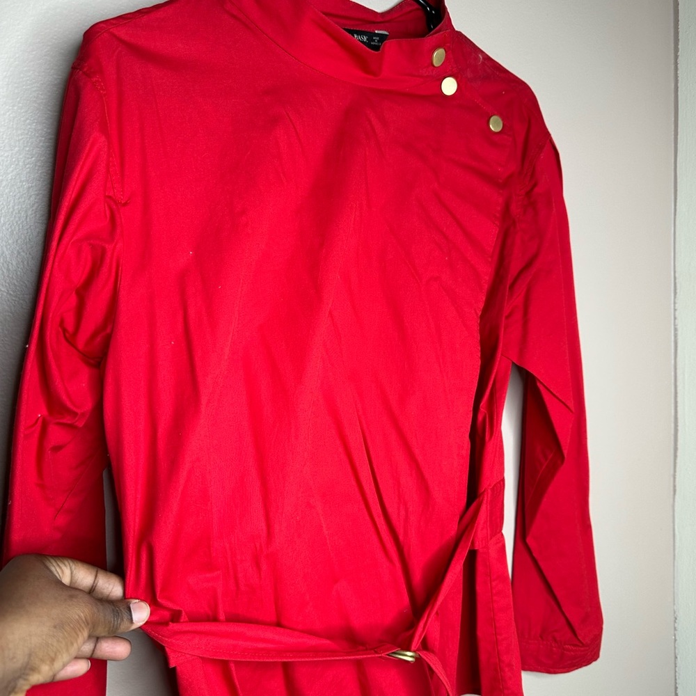Zara red top